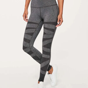 Lululemon Wunder Under Pant Hi Rise Yoga Heathered Leggings